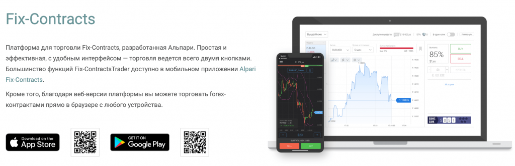 Платформа Fix-ContractsTrader от Альпари